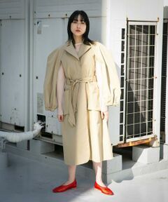 KBF / ケービーエフ トレンチコート | 立体スリーブデザインコート