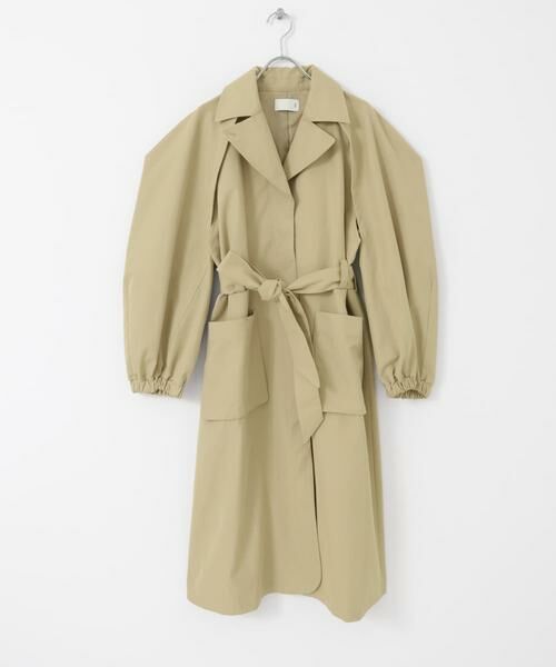 KBF / ケービーエフ トレンチコート | 立体スリーブデザインコート | 詳細11