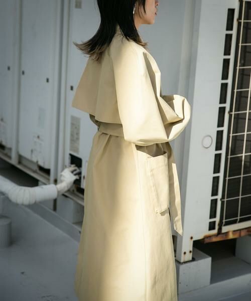 KBF / ケービーエフ トレンチコート | 立体スリーブデザインコート | 詳細4