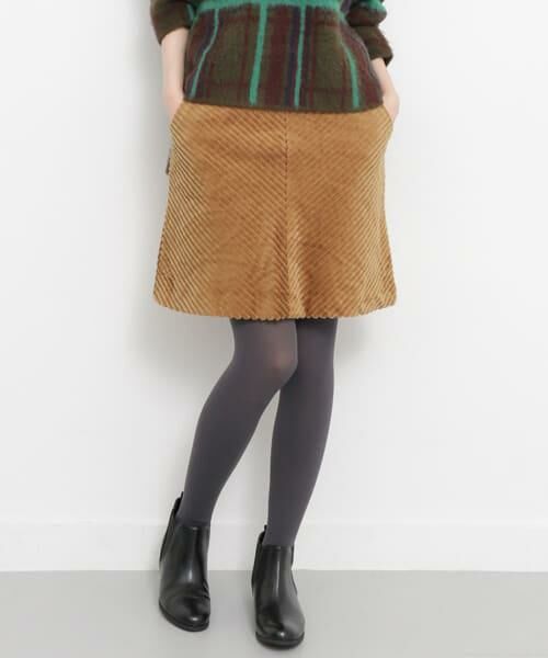 KBF / ケービーエフ スカート | ワイドコーデュロイミニスカート∴ | 詳細1