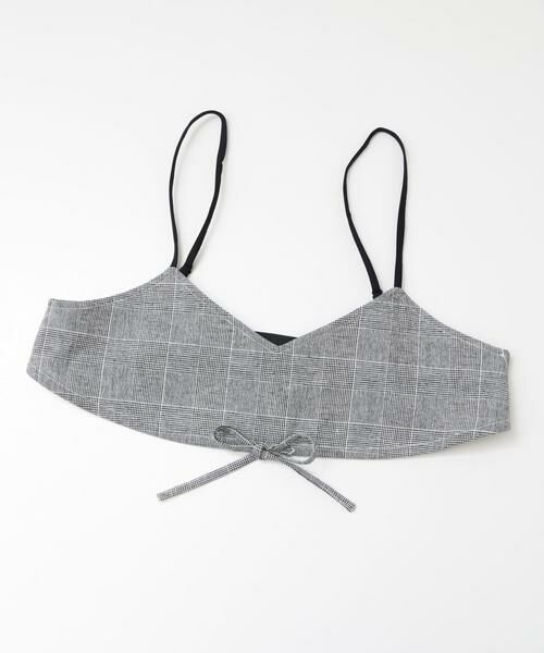 KBF / ケービーエフ キャミソール・チューブトップ | グレンチェックブラトップ∴ | 詳細1