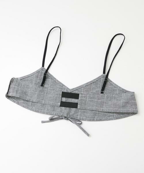 KBF / ケービーエフ キャミソール・チューブトップ | グレンチェックブラトップ∴ | 詳細4