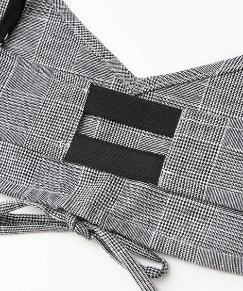 KBF / ケービーエフ キャミソール・チューブトップ | グレンチェックブラトップ∴ | 詳細5