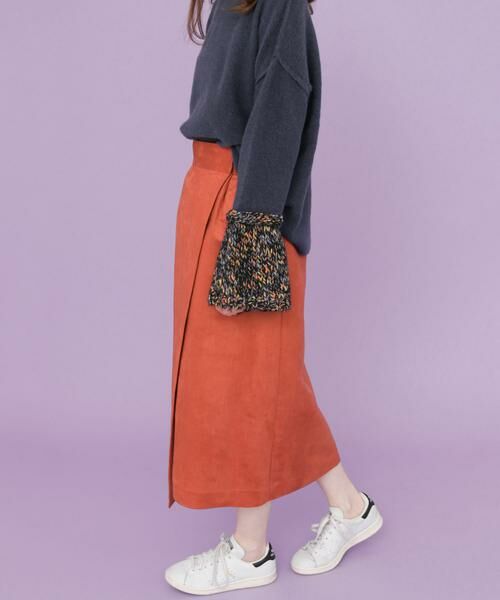 KBF / ケービーエフ スカート | カラースエードラップスカート∴ | 詳細3