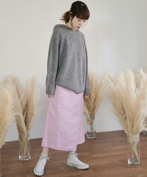 KBF / ケービーエフ スカート | カラースエードラップスカート∴ | 詳細14