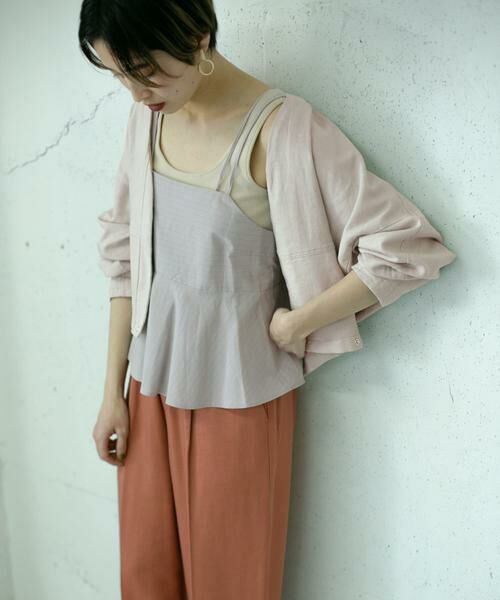 KBF / ケービーエフ キャミソール・チューブトップ | ストライプアシンメトリーキャミソール∴ | 詳細1