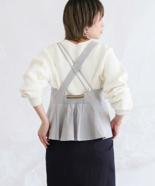 KBF / ケービーエフ キャミソール・チューブトップ | ストライプアシンメトリーキャミソール∴ | 詳細2