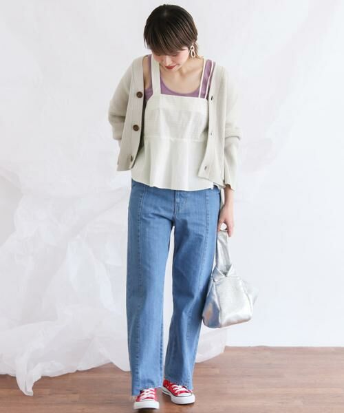 KBF / ケービーエフ キャミソール・チューブトップ | ストライプアシンメトリーキャミソール∴ | 詳細12