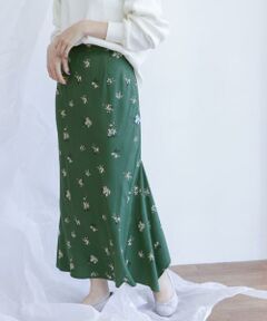 KBF / ケービーエフ スカート | フラワーイレヘムバイアススカート∴