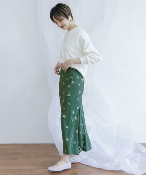 KBF / ケービーエフ スカート | フラワーイレヘムバイアススカート∴ | 詳細8