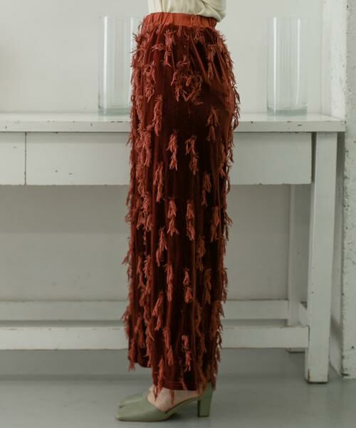 KBF / ケービーエフ その他パンツ | ベロアフリンジイージーパンツ∴ | 詳細3