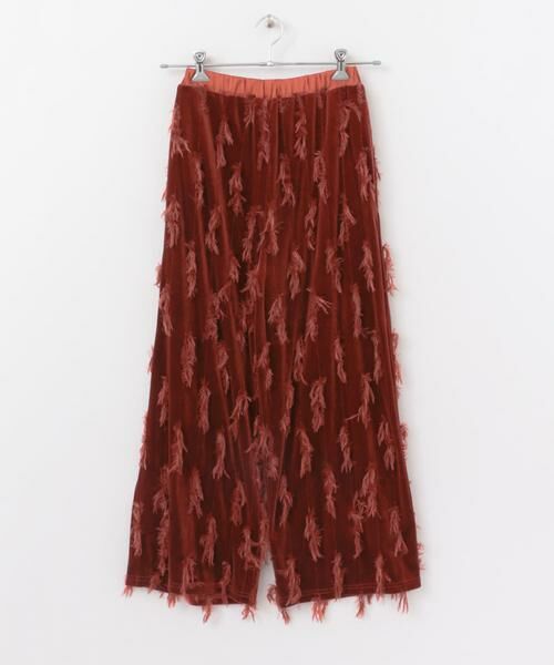 KBF / ケービーエフ その他パンツ | ベロアフリンジイージーパンツ∴ | 詳細5