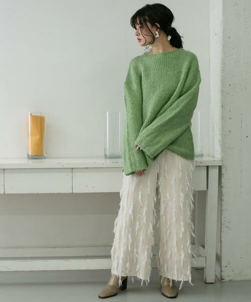 KBF / ケービーエフ その他パンツ | ベロアフリンジイージーパンツ∴ | 詳細11