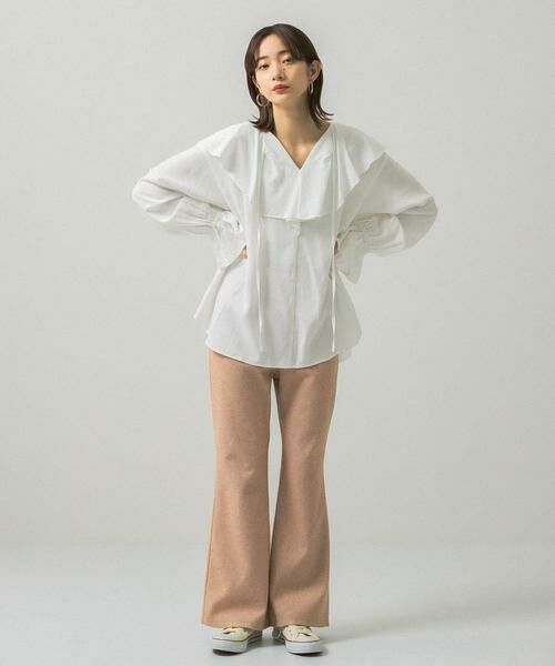 KBF / ケービーエフ その他パンツ | ストレッチヘリンボンフレアーパンツ | 詳細3