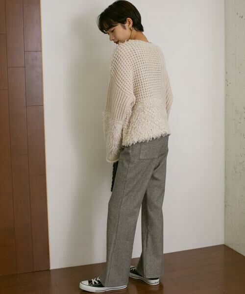 KBF / ケービーエフ その他パンツ | ストレッチヘリンボンフレアーパンツ | 詳細14