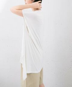 KBF / ケービーエフ Tシャツ | アシンメトリーレーヨンカットソー