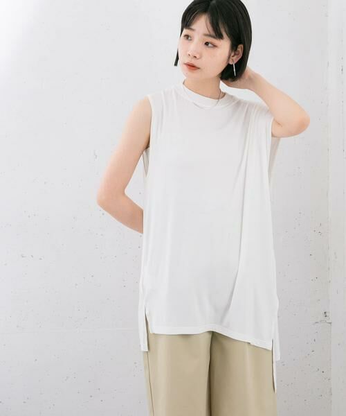 KBF / ケービーエフ Tシャツ | アシンメトリーレーヨンカットソー | 詳細18