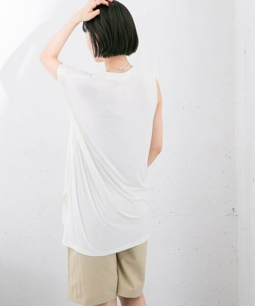 KBF / ケービーエフ Tシャツ | アシンメトリーレーヨンカットソー | 詳細19