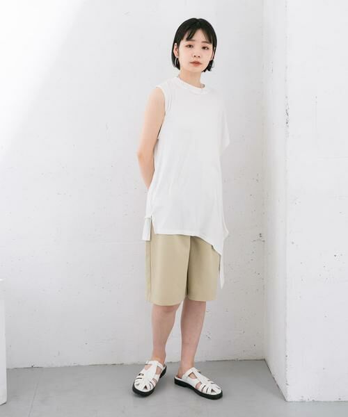 KBF / ケービーエフ Tシャツ | アシンメトリーレーヨンカットソー | 詳細20