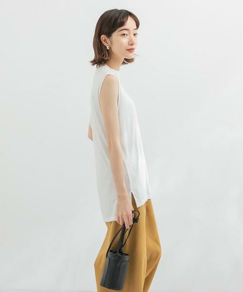 KBF / ケービーエフ Tシャツ | アシンメトリーレーヨンカットソー | 詳細24