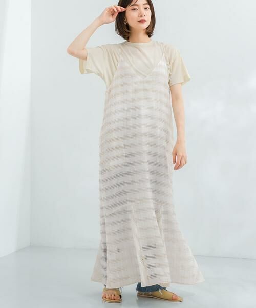 KBF / ケービーエフ ワンピース | チェックロングキャミワンピース | 詳細2