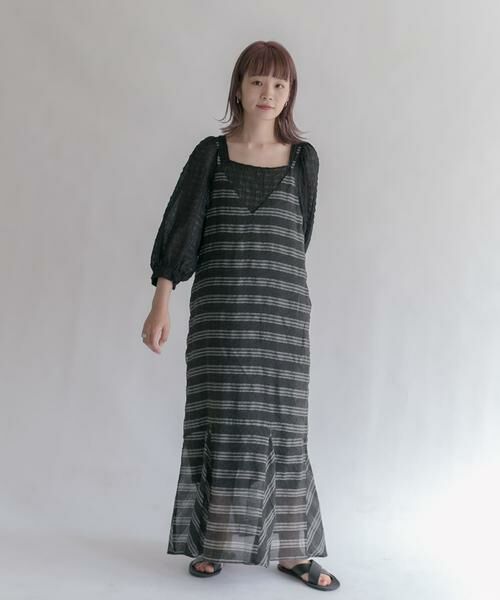 KBF / ケービーエフ ワンピース | チェックロングキャミワンピース | 詳細13