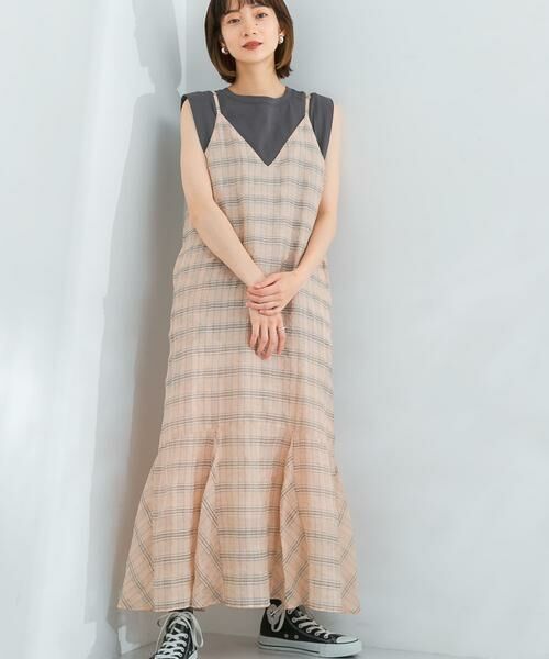 KBF / ケービーエフ ワンピース | チェックロングキャミワンピース | 詳細23