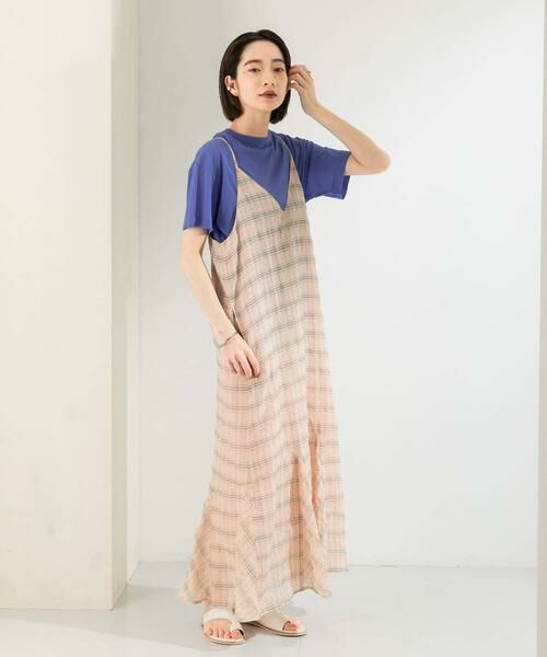 KBF / ケービーエフ ワンピース | チェックロングキャミワンピース | 詳細25