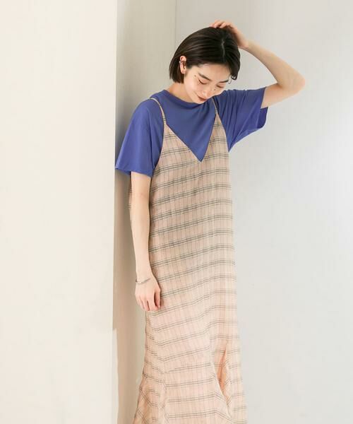 KBF / ケービーエフ ワンピース | チェックロングキャミワンピース | 詳細26