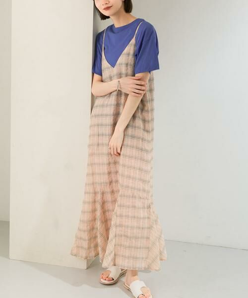 KBF / ケービーエフ ワンピース | チェックロングキャミワンピース | 詳細28