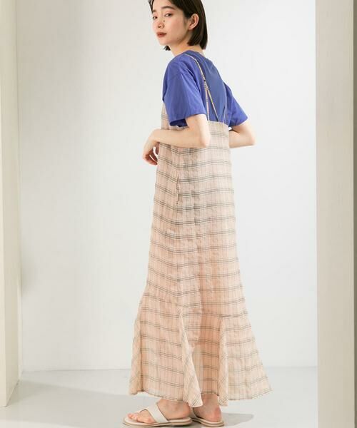 KBF / ケービーエフ ワンピース | チェックロングキャミワンピース | 詳細29