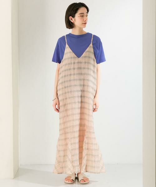 KBF / ケービーエフ ワンピース | チェックロングキャミワンピース | 詳細30