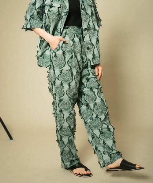 KBF / ケービーエフ その他パンツ | カットジャガードワイドパンツ | 詳細1