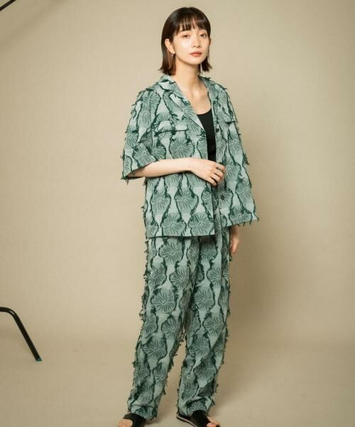 KBF / ケービーエフ その他パンツ | カットジャガードワイドパンツ | 詳細2