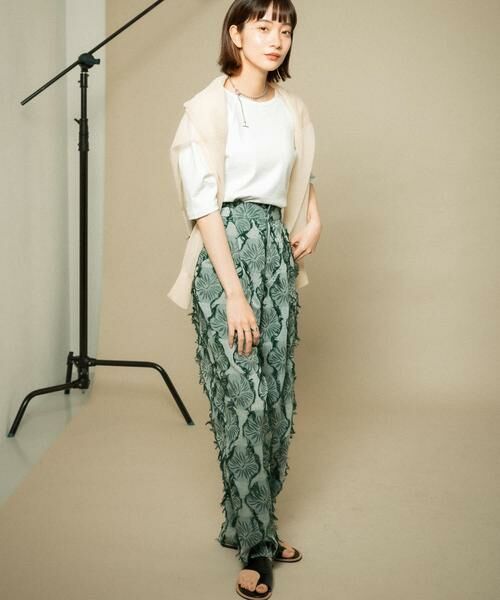 KBF / ケービーエフ その他パンツ | カットジャガードワイドパンツ | 詳細4