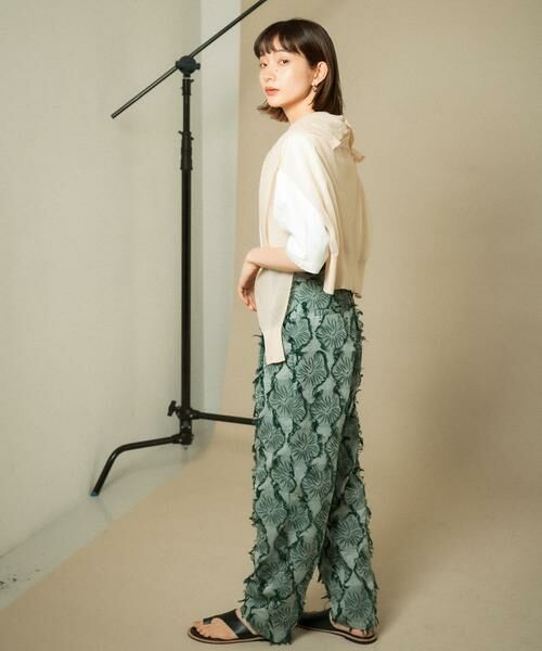 KBF / ケービーエフ その他パンツ | カットジャガードワイドパンツ | 詳細6