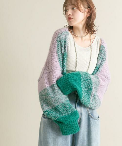 KBF / ケービーエフ カーディガン・ボレロ | 『WEB/一部店舗限定』グラデーションショートカーディガン | 詳細3