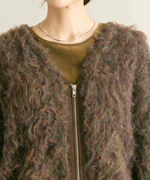 KBF / ケービーエフ カーディガン・ボレロ | 『WEB/一部店舗限定』シャギーZIPカーディガン | 詳細13