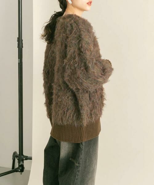 KBF / ケービーエフ カーディガン・ボレロ | 『WEB/一部店舗限定』シャギーZIPカーディガン | 詳細3