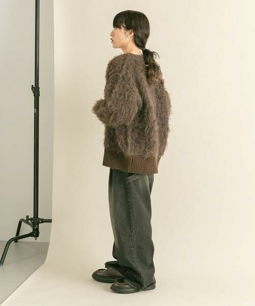 KBF / ケービーエフ カーディガン・ボレロ | 『WEB/一部店舗限定』シャギーZIPカーディガン | 詳細6