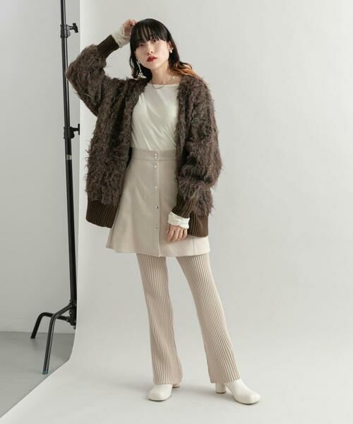 KBF / ケービーエフ カーディガン・ボレロ | 『WEB/一部店舗限定』シャギーZIPカーディガン | 詳細9