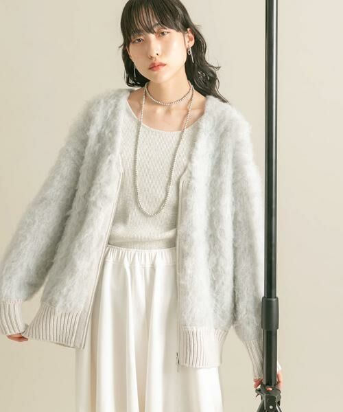 KBF / ケービーエフ カーディガン・ボレロ | 『WEB/一部店舗限定』シャギーZIPカーディガン | 詳細30