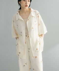 KBF / ケービーエフ シャツ・ブラウス | 『WEB限定』エンブロイダリーワイドシャツ