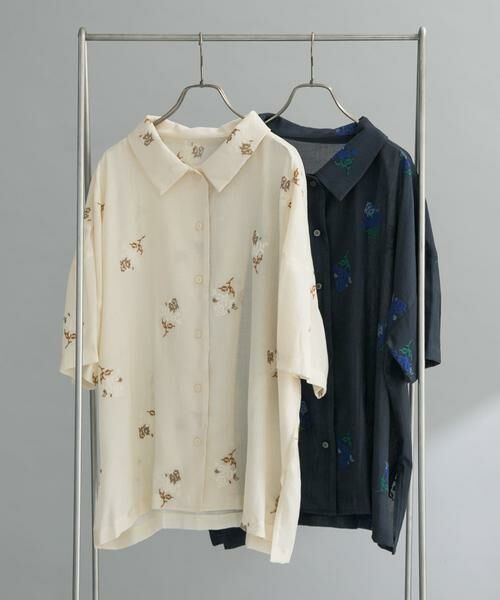 KBF / ケービーエフ シャツ・ブラウス | 『WEB限定』エンブロイダリーワイドシャツ | 詳細10