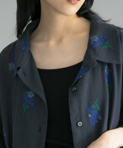 KBF / ケービーエフ シャツ・ブラウス | 『WEB限定』エンブロイダリーワイドシャツ | 詳細5