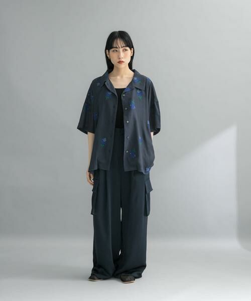 KBF / ケービーエフ シャツ・ブラウス | 『WEB限定』エンブロイダリーワイドシャツ | 詳細9