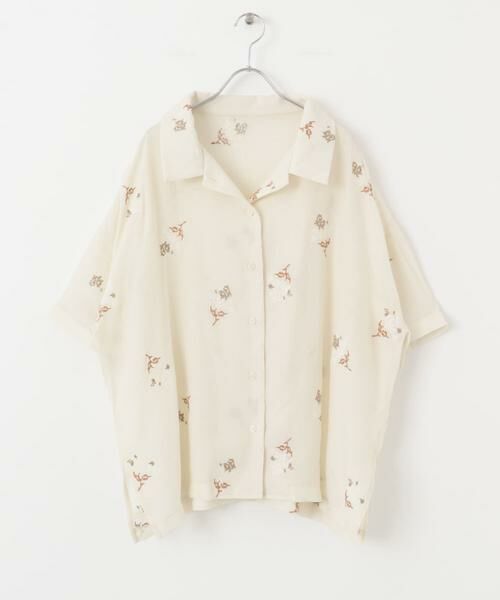 KBF / ケービーエフ シャツ・ブラウス | 『WEB限定』エンブロイダリーワイドシャツ | 詳細24