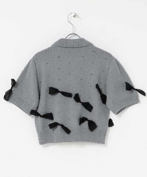 KBF / ケービーエフ ニット・セーター | 『WEB限定』シャツカラーリボンニット | 詳細19