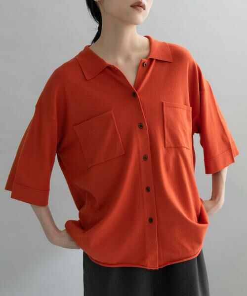 KBF / ケービーエフ ニット・セーター | 『WEB限定』ルーズシルエットニットシャツ | 詳細1