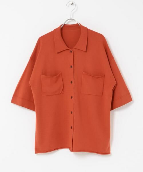 KBF / ケービーエフ ニット・セーター | 『WEB限定』ルーズシルエットニットシャツ | 詳細8